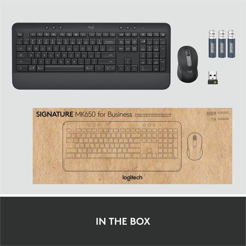 Ensemble souris et clavier sans fil Logitech Signature MK650 pour entreprises