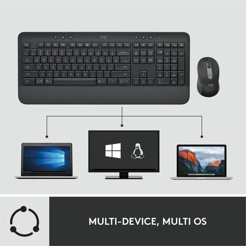 Combo de ratón y teclado inalámbricos Logitech Signature MK650 para empresas