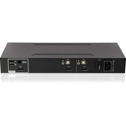 COMMUTATEUR KVM DISPLAYPORT À 2 PORTS À VUE SIMPLE AVEC AUDIO PP4.0 TAA