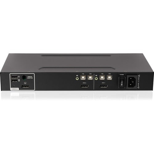CONMUTADOR KVM DE 2 PUERTOS CON VISUALIZACIÓN ÚNICA, AUDIO Y SOPORTE CAC