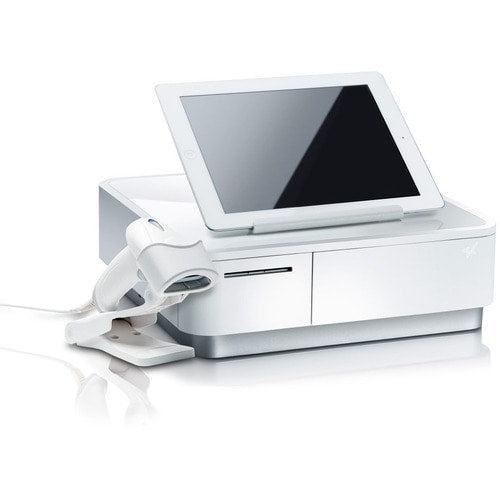 Star Micronics mPOP® con escáner 2D, impresora integrada y cajón de efectivo, plano B