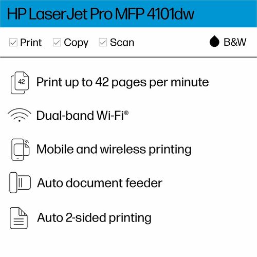 IMPRESORA LASERJET PRO MFP 4101DW
