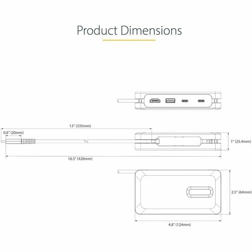 Adaptador multipuerto USB-C 4K 60 Hz - HDMI 10 GBPS USB HUB 100 W PD