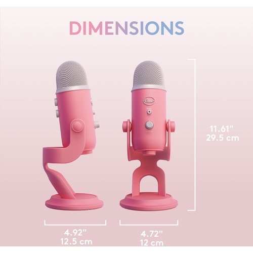 Micrófono con cable Blue Yeti - Amanecer rosa
