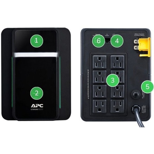 Onduleur tour APC by Schneider Electric Back-UPS 1200 VA - Tour - 6 heures R