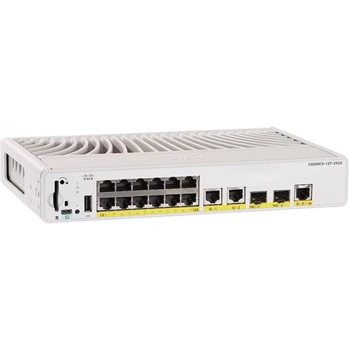 Switch compacto Catalyst 9000 de 12 puertos PoE+ de 240 W con ESS