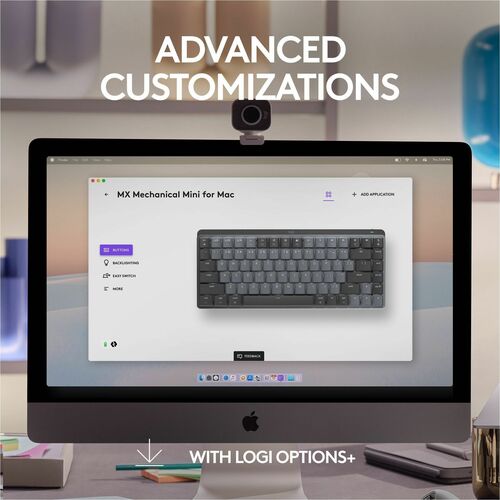 Logitech MX Mechanical Keyboard - Wireless Connectivity - Bluetooth