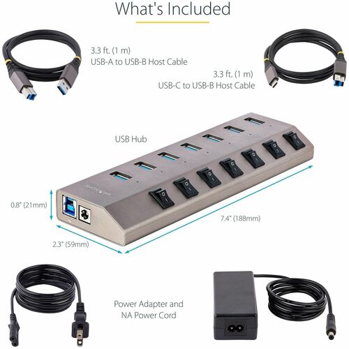 StarTech.com 7-Port Self-Powered USB