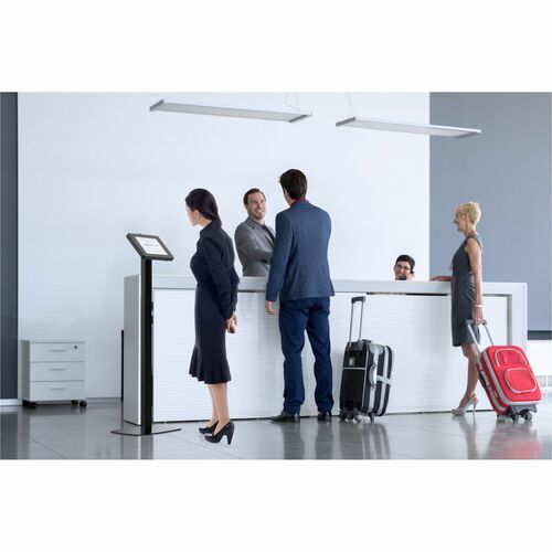 Soporte de suelo de perfil delgado premium digital CTA con soporte pequeño