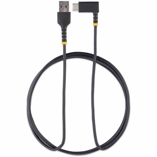 StarTech.com 6tf (2m) USB A to C Charging Cable Right Angle, Heavy Dut