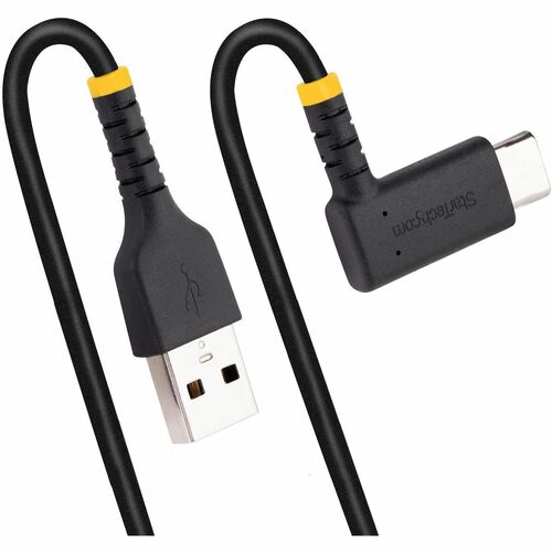 StarTech.com 12in (30cm) USB A to C Charging Cable Right Angle, Heavy