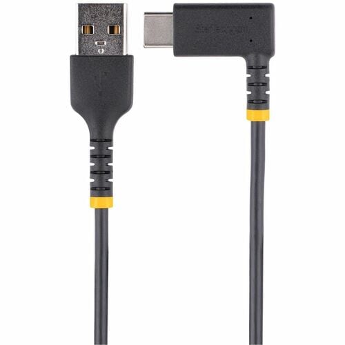 StarTech.com 12in (30cm) USB A to C Charging Cable Right Angle, Heavy