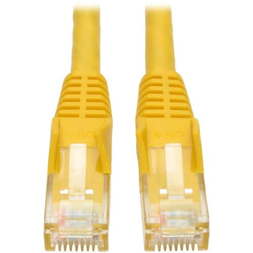 Cable de conexión UTP Cat6 de Tripp Lite - 2,13 m - 1 conector RJ-45 macho - 1 conector RJ-45 macho - Amarillo