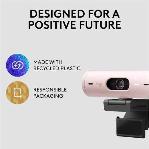 LOGITECH BRIO 500-ROSE MULTI 8