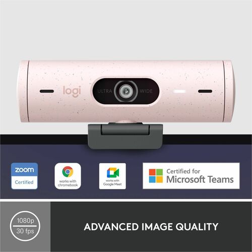 LOGITECH BRIO 500-ROSE MULTI 8