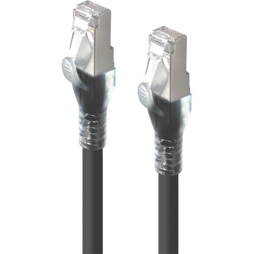 Cable de red CAT6A LSZH blindado negro Alogic
