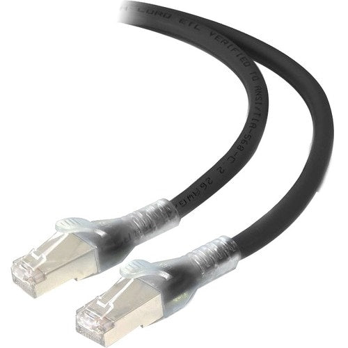 Cable de red CAT6A LSZH blindado negro Alogic