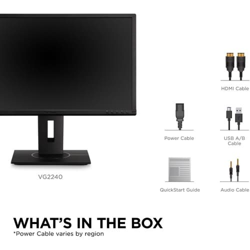 Monitor LED Full HD ViewSonic Graphic VG2240 de 22" - 16:9 - Negro