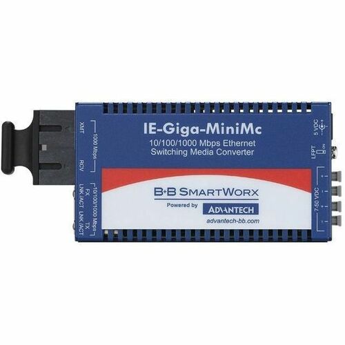Convertidor de medios miniatura Advantech de 10/100/1000 Mbps con LFPT - 1 x Red (RJ