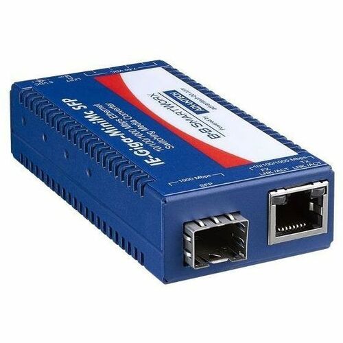 Convertidor de medios miniatura Advantech de 10/100/1000 Mbps con LFPT - 1 x Red (RJ