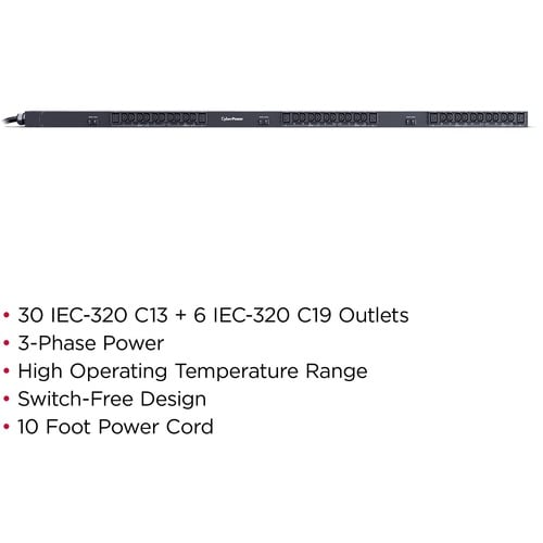 PDU CyberPower CyberPower PDU13104 36 prises - Basique - Hubbell CS836
