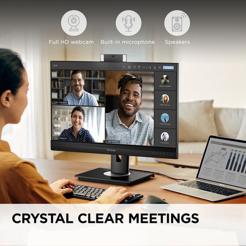 MONITOR USB-C 90W PD RJ45 POP-UP WEBCAM 1920X1080 RESOLUTION