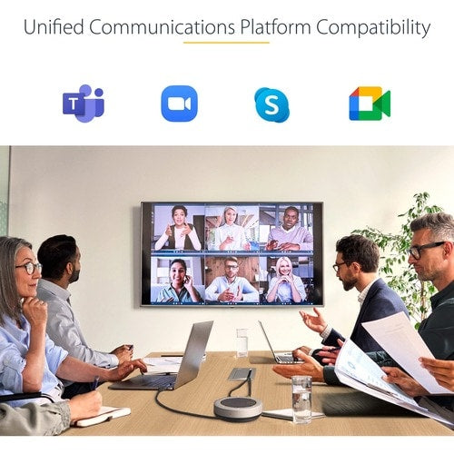ALTAVOZ DE CONFERENCIA USB-C MINI DOCK ADAPTADOR MULTIPUERTO PORTÁTIL