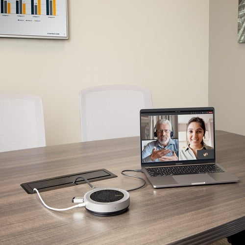 ALTAVOZ DE CONFERENCIA USB-C MINI DOCK ADAPTADOR MULTIPUERTO PORTÁTIL