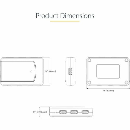StarTech.com 7-Port USB Hub, USB 3.0 5Gbps, USB-A to 7x USB