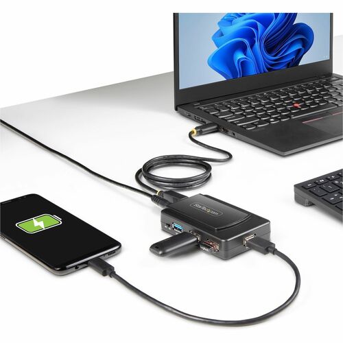 StarTech.com 7-Port USB Hub, USB 3.0 5Gbps, USB-A to 7x USB