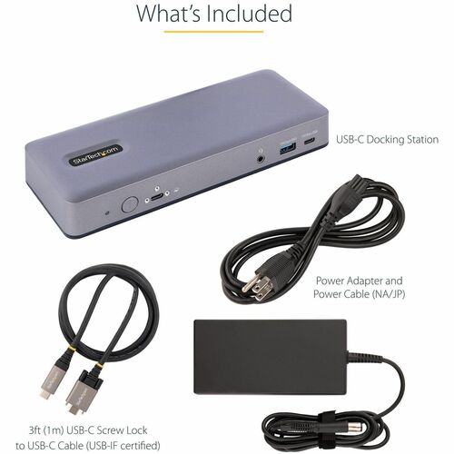 Station d'accueil USB-C StarTech.com, HDMI/DP/DP Mode alternatif USB