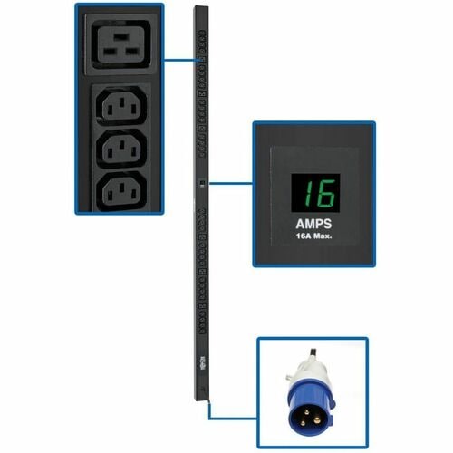 Unité de distribution d'alimentation Tripp Lite by Eaton PDUMV16HV 38 prises - Mesure - IEC 60309 16 A