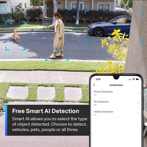 Système de caméra de sécurité sans fil Tapo Smart, système à 2 caméras - Caméra, base