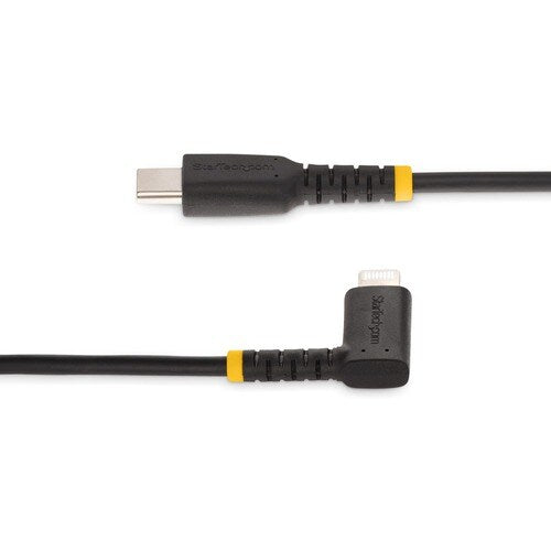 StarTech.com 6ft (2m) Durable USB-C to Lightning Cable, Right-Angled H