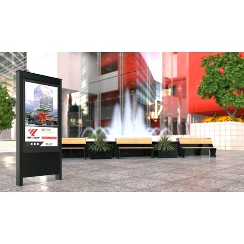 Chief Impact Outdoor Kiosk - 55\" (1397 mm) - Floor Standing