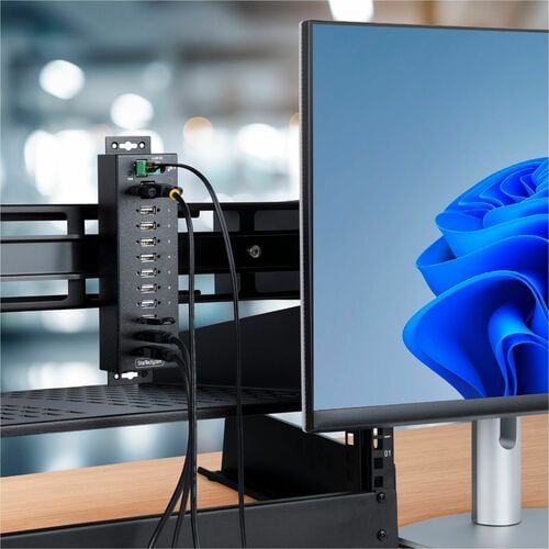 StarTech.com Hub USB 2.0 industriel 10 ports, robuste et protégé contre les décharges électrostatiques