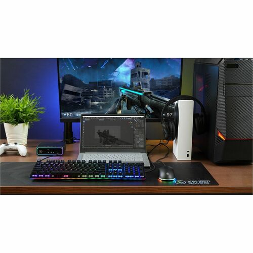CONMUTADOR KVM KEYMANDER NEXUS DE 3 PUERTOS USB HDMI PARA CONSOLAS DE JUEGOS DE PC