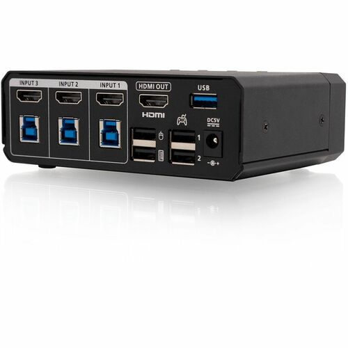 CONMUTADOR KVM KEYMANDER NEXUS DE 3 PUERTOS USB HDMI PARA CONSOLAS DE JUEGOS DE PC