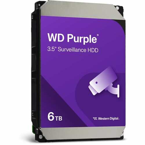 Disque dur interne WD PURPLE SURVEILLANCE HDD SATA 6 Go 256 Mo de cache 3.5.