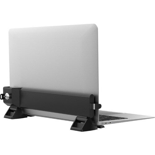 Soporte de escritorio de seguridad plegable y con bloqueo digital CTA para computadora portátil - Tornillo de 12,2" a 17"