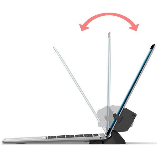 Soporte de escritorio de seguridad plegable y con bloqueo digital CTA para computadora portátil - Tornillo de 12,2" a 17"