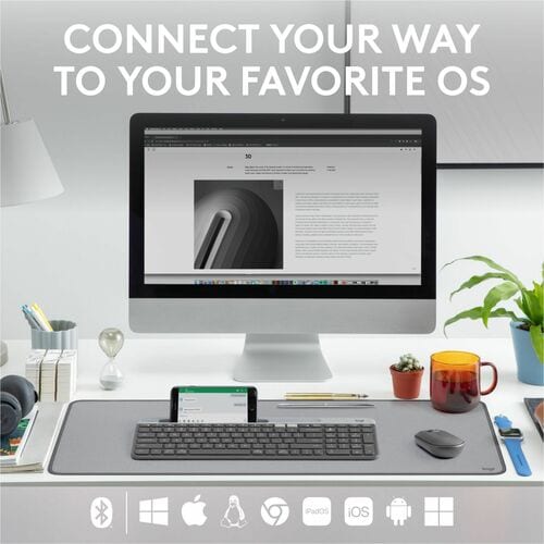 CLAVIER MULTI-APPAREILS FIN K580-GRAPHITE