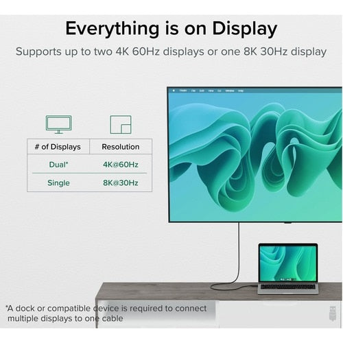 Câble USB 4 enfichable avec charge 240 W, 1 m, certifié USB-IF