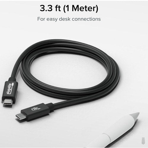 Câble USB 4 enfichable avec charge 240 W, 1 m, certifié USB-IF
