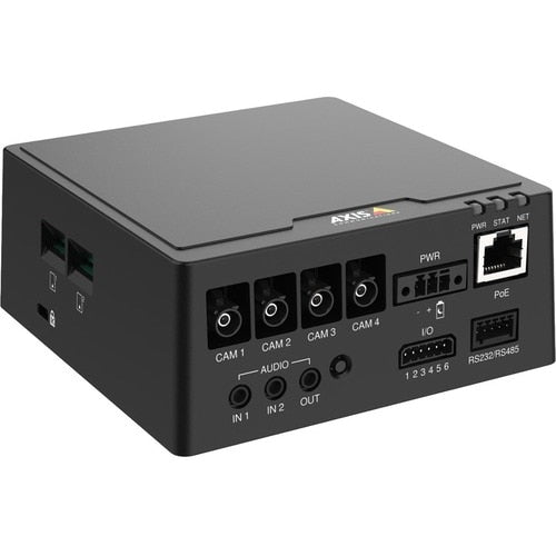 AXIS 4-Channel Main Unit with Audio And I/O - for Surveillance, Bus - Aluminum