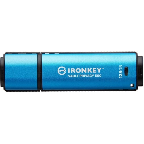 128GB USB-C IRONKEY VAULT PRIVACY 50C AES-256 ENCRYPTED FI