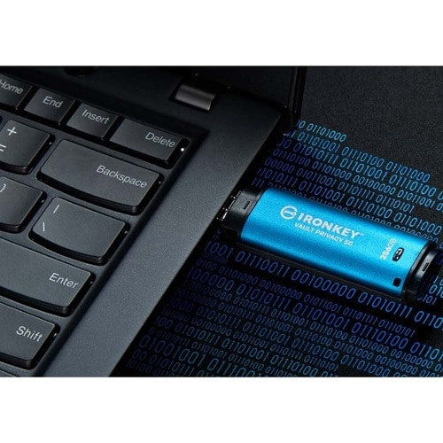 256GB USB-C IRONKEY VAULT PRIVACY 50C AES-256 ENCRYPTED FIPS