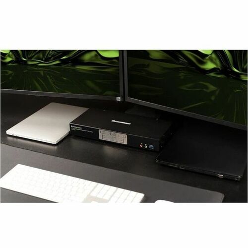 MATRIZ KVM USB DE 2 PUERTOS 4K DUALVIEW DISPLAYPORT CON CONCENTRADOR Y AUDIO