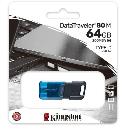 Carte mémoire DATATRAVELER 80 Mo 64 Go 200 Mo USB-C 3.2 G1