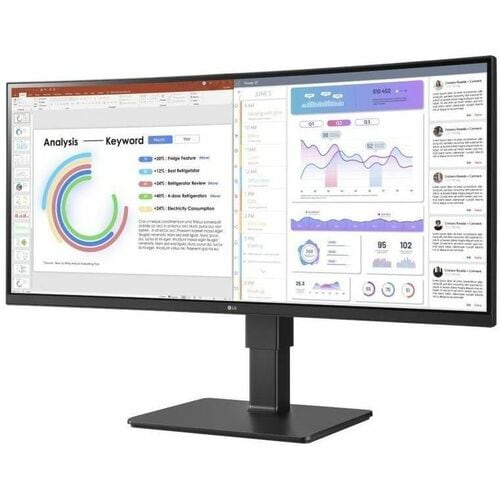 LG Ultrawide 34BQ77QB-B 34\" Class UW-QHD Curved Screen LED Monitor
